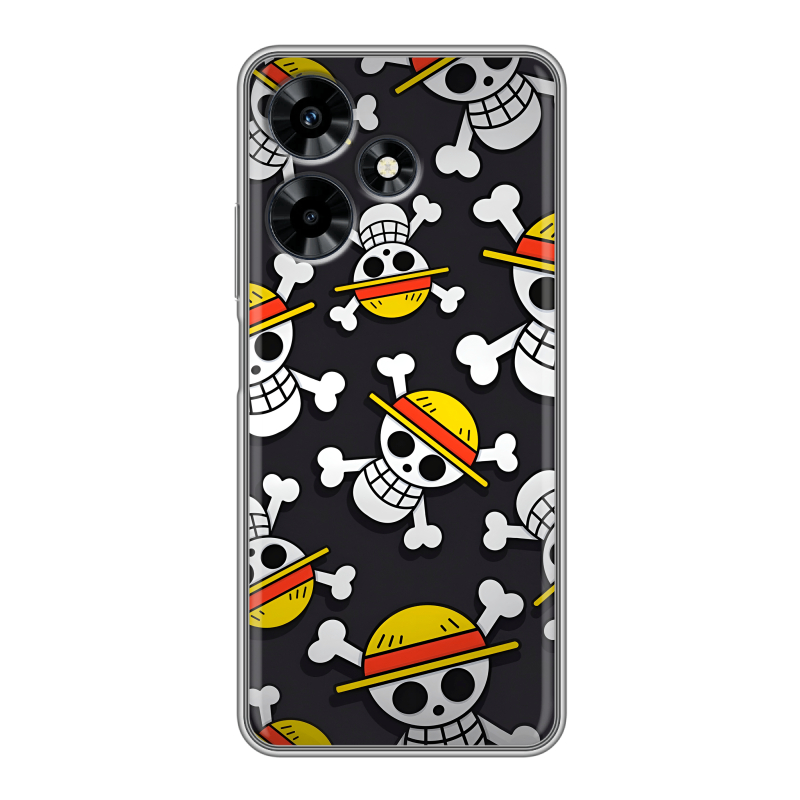 Силиконовый чехол на Infinix Hot 30 с принтом One Piece Ван Пис Силиконовый чехол на Infinix Hot 30 с принтом One Piece Ван Пис