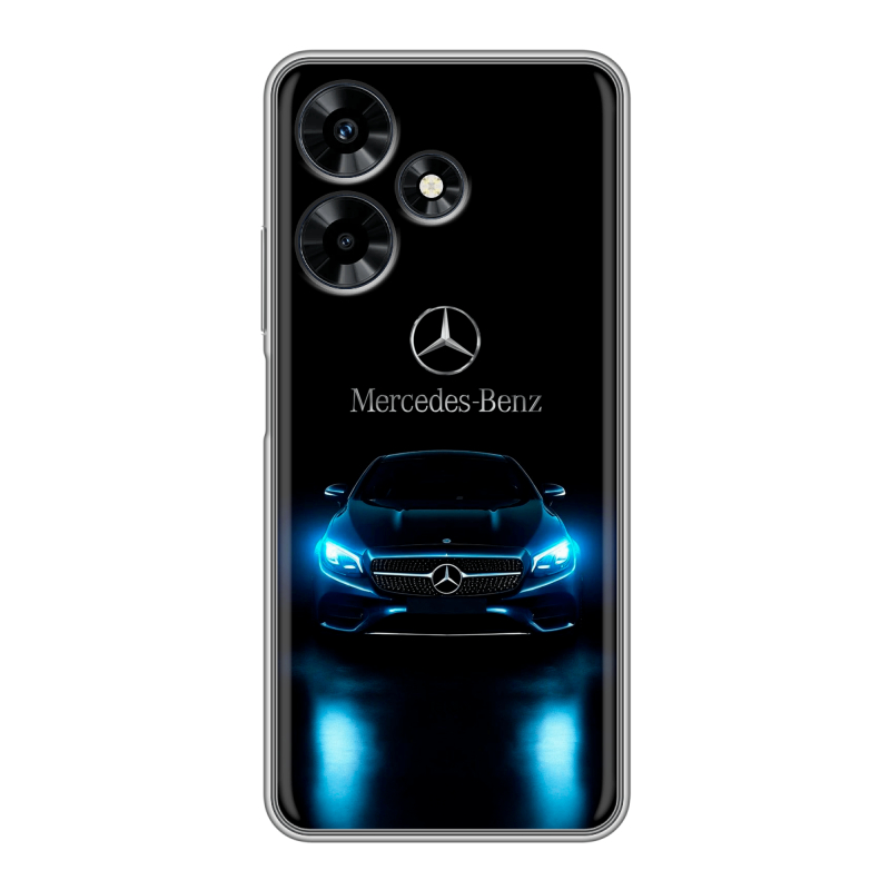 Силиконовый противоударный чехол на Infinix Hot 30 с принтом Mercedes Мерседес Силиконовый противоударный чехол на Infinix Hot 30 с принтом Mercedes Мерседес
