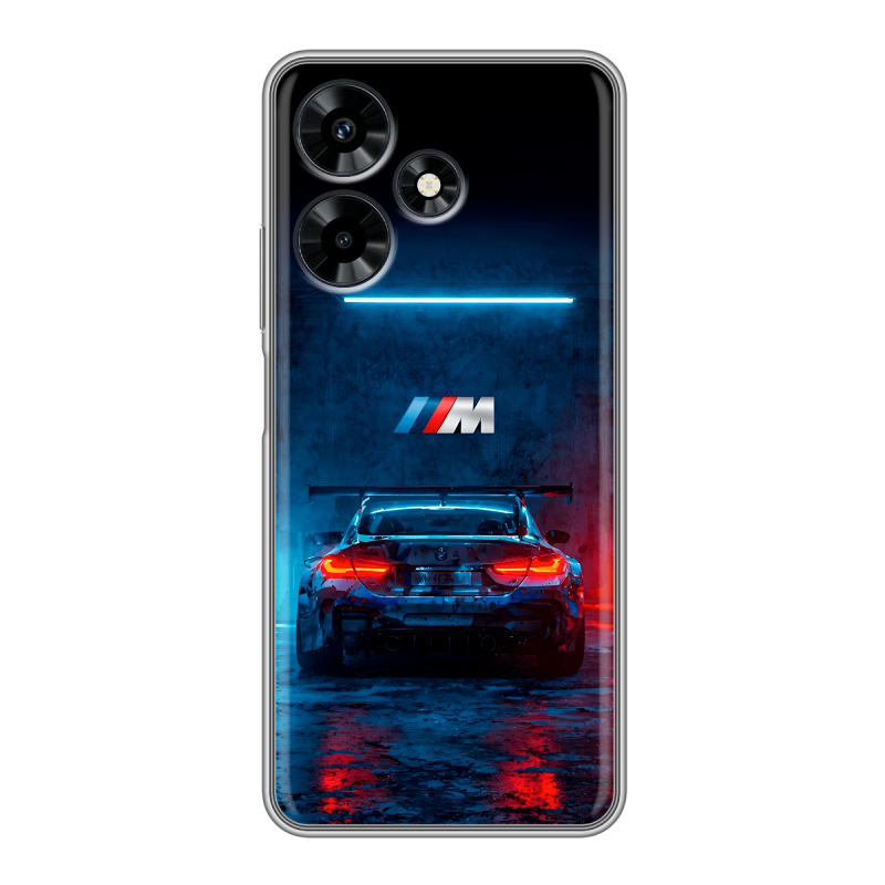 Силиконовый чехол на Infinix Hot 30 с принтом BMW БМВ Силиконовый чехол на Infinix Hot 30 с принтом BMW БМВ