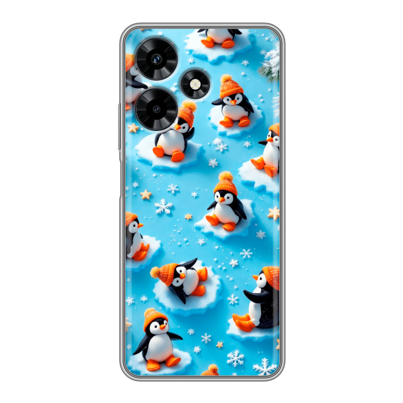 Силиконовый чехол на Infinix Hot 30 с принтом Новый год Силиконовый чехол на Infinix Hot 30 с принтом Новый год