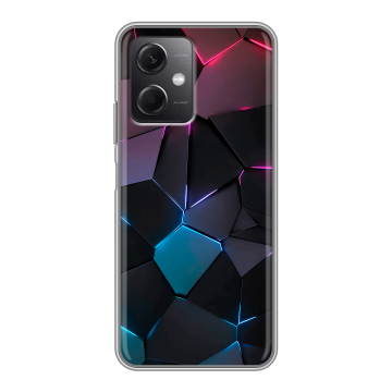 Силиконовый чехол на Xiaomi RedMi Note 12 5G с принтом Геометрия неона Силиконовый чехол на Xiaomi RedMi Note 12 5G с принтом Геометрия неона