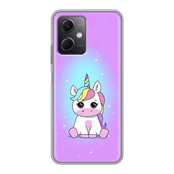 Силиконовый чехол на Xiaomi RedMi Note 12 5G с принтом Единорог Силиконовый чехол на Xiaomi RedMi Note 12 5G с принтом Единорог