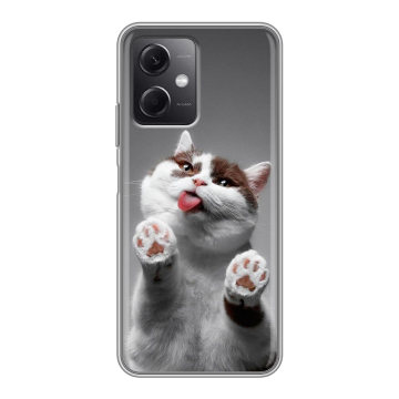 Силиконовый чехол на Xiaomi RedMi Note 12 5G с принтом Коты Силиконовый чехол на Xiaomi RedMi Note 12 5G с принтом Коты