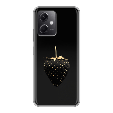 Силиконовый чехол на Xiaomi RedMi Note 12 5G с принтом Черная клубника Силиконовый чехол на Xiaomi RedMi Note 12 5G с принтом Черная клубника