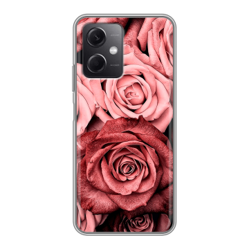 Силиконовый чехол на Xiaomi RedMi Note 12 5G с принтом Цветы розы Силиконовый чехол на Xiaomi RedMi Note 12 5G с принтом Цветы розы