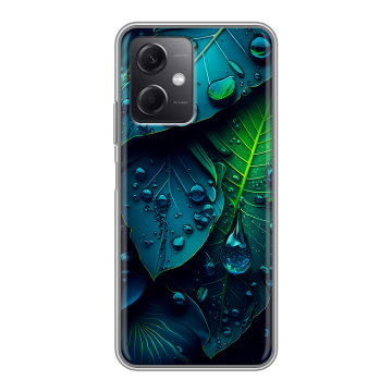 Силиконовый чехол на Xiaomi RedMi Note 12 5G с принтом Листья Силиконовый чехол на Xiaomi RedMi Note 12 5G с принтом Листья