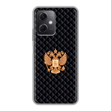 Силиконовый чехол на Xiaomi RedMi Note 12 5G с принтом Герб России принт Силиконовый чехол на Xiaomi RedMi Note 12 5G с принтом Герб России принт