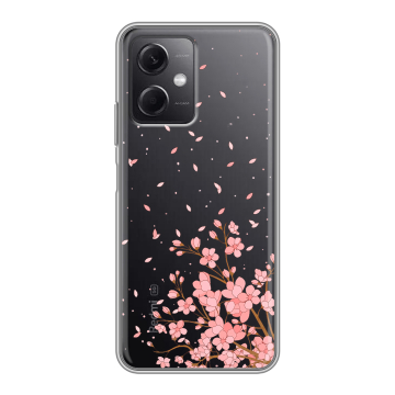 Силиконовый чехол на Xiaomi RedMi Note 12 5G с принтом Ветка сакуры