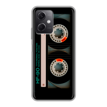 Силиконовый чехол на Xiaomi RedMi Note 12 5G с принтом Кассета Силиконовый чехол на Xiaomi RedMi Note 12 5G с принтом Кассета