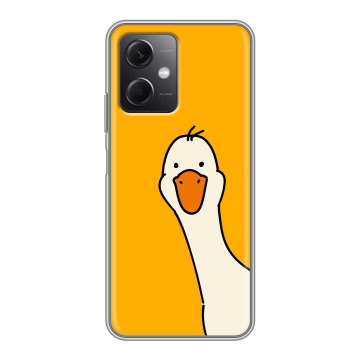 Силиконовый чехол на Xiaomi RedMi Note 12 5G с принтом Утка Силиконовый чехол на Xiaomi RedMi Note 12 5G с принтом Утка