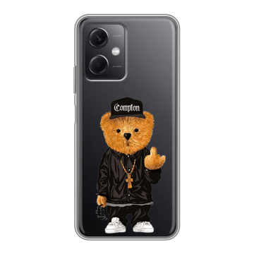 Силиконовый чехол на Xiaomi RedMi Note 12 5G с принтом Мишка