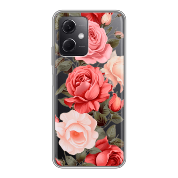 Силиконовый чехол на Xiaomi RedMi Note 12 5G с принтом Розы Силиконовый чехол на Xiaomi RedMi Note 12 5G с принтом Розы