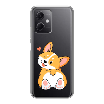 Силиконовый чехол на Xiaomi RedMi Note 12 5G с принтом Корги