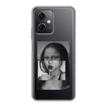 Силиконовый чехол на Xiaomi RedMi Note 12 5G с принтом Мона Лиза
