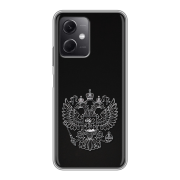 Силиконовый чехол на Xiaomi RedMi Note 12 5G с принтом Герб России Силиконовый чехол на Xiaomi RedMi Note 12 5G с принтом Герб России