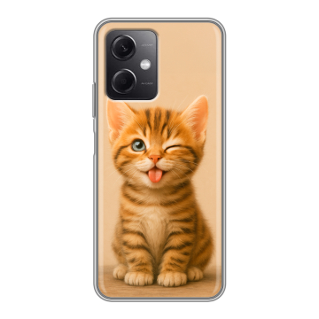 Силиконовый чехол на Xiaomi RedMi Note 12 5G с принтом котенок Силиконовый чехол на Xiaomi RedMi Note 12 5G с принтом котенок