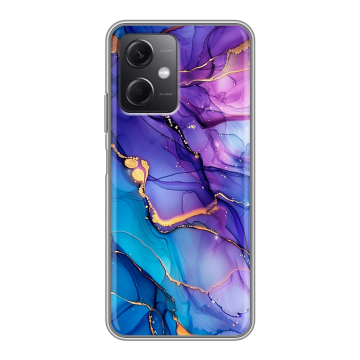 Силиконовый чехол на Xiaomi RedMi Note 12 5G с принтом синий мрамор Силиконовый чехол на Xiaomi RedMi Note 12 5G с принтом синий мрамор