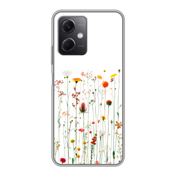 Силиконовый чехол на Xiaomi RedMi Note 12 5G с принтом цветы