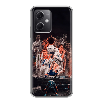 Силиконовый чехол на Xiaomi RedMi Note 12 5G с принтом Реал Роналдо Real Ronaldo Силиконовый чехол на Xiaomi RedMi Note 12 5G с принтом Реал Роналдо Real Ronaldo