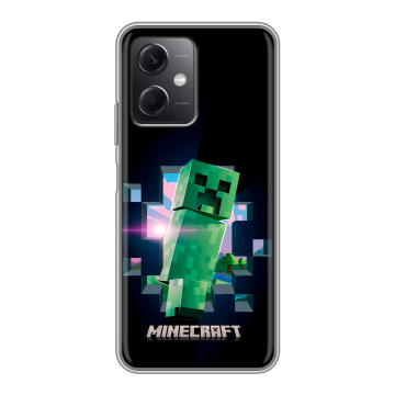Силиконовый чехол на Xiaomi RedMi Note 12 5G с принтом Майнкрафт Minecraft Силиконовый чехол на Xiaomi RedMi Note 12 5G с принтом Майнкрафт Minecraft