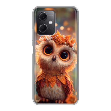 Силиконовый чехол на Xiaomi RedMi Note 12 5G с принтом Милая сова Силиконовый чехол на Xiaomi RedMi Note 12 5G с принтом Милая сова
