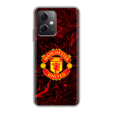 Силиконовый чехол на Xiaomi RedMi Note 12 5G с принтом Manchester United Силиконовый чехол на Xiaomi RedMi Note 12 5G с принтом Manchester United