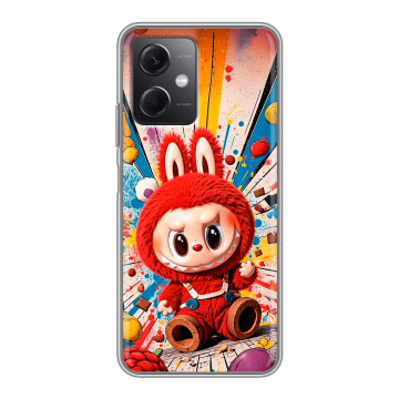 Силиконовый чехол на Xiaomi RedMi Note 12 5G с принтом Labubu Лабубу Силиконовый чехол на Xiaomi RedMi Note 12 5G с принтом Labubu Лабубу