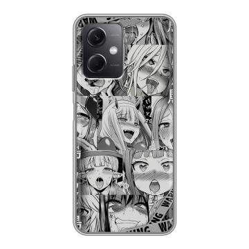 Силиконовый чехол на Xiaomi RedMi Note 12 5G с принтом Ahegao Ахегао Аниме Силиконовый чехол на Xiaomi RedMi Note 12 5G с принтом Ahegao Ахегао Аниме