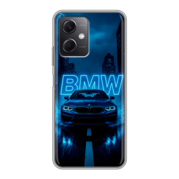 Силиконовый чехол на Xiaomi RedMi Note 12 5G с принтом BMW БМВ Силиконовый чехол на Xiaomi RedMi Note 12 5G с принтом BMW БМВ