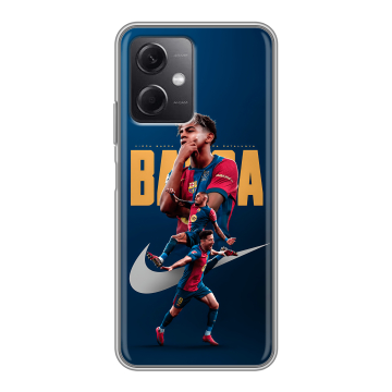 Силиконовый чехол на Xiaomi RedMi Note 12 5G с принтом Барселона Barca Yamal Силиконовый чехол на Xiaomi RedMi Note 12 5G с принтом Барселона Barca Yamal