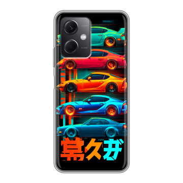 Силиконовый чехол на Xiaomi RedMi Note 12 5G с принтом машины тачки Силиконовый чехол на Xiaomi RedMi Note 12 5G с принтом машины тачки