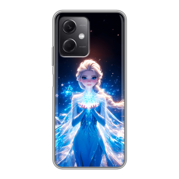 Силиконовый чехол на Xiaomi RedMi Note 12 5G с принтом Холодное сердце Frozen Силиконовый чехол на Xiaomi RedMi Note 12 5G с принтом Холодное сердце Frozen