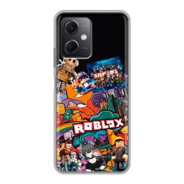 Силиконовый чехол на Xiaomi RedMi Note 12 5G с принтом Roblox Роблокс Силиконовый чехол на Xiaomi RedMi Note 12 5G с принтом Roblox Роблокс