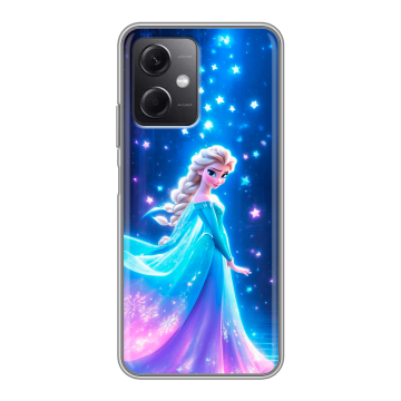 Силиконовый чехол на Xiaomi RedMi Note 12 5G с принтом Холодное сердце Frozen Силиконовый чехол на Xiaomi RedMi Note 12 5G с принтом Холодное сердце Frozen