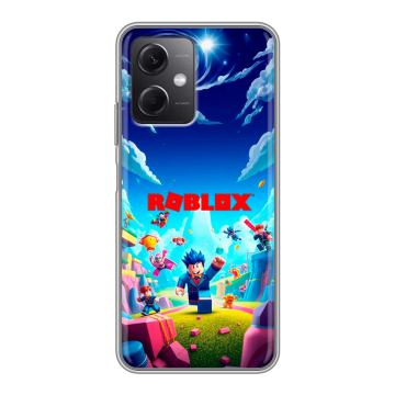 Силиконовый чехол на Xiaomi RedMi Note 12 5G с принтом Roblox Роблокс Силиконовый чехол на Xiaomi RedMi Note 12 5G с принтом Roblox Роблокс