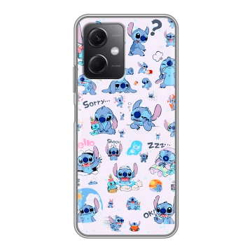 Силиконовый чехол на Xiaomi RedMi Note 12 5G с принтом Лило и Стич Силиконовый чехол на Xiaomi RedMi Note 12 5G с принтом Лило и Стич