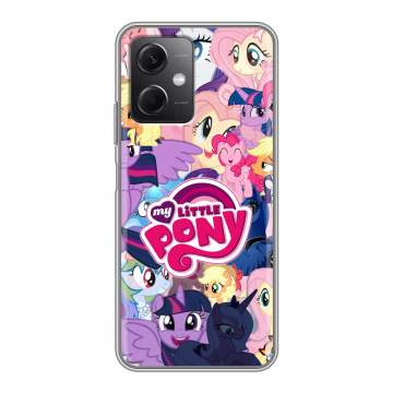 Силиконовый чехол на Xiaomi RedMi Note 12 5G с принтом My little pony Дружба чудо Силиконовый чехол на Xiaomi RedMi Note 12 5G с принтом My little pony Дружба чудо