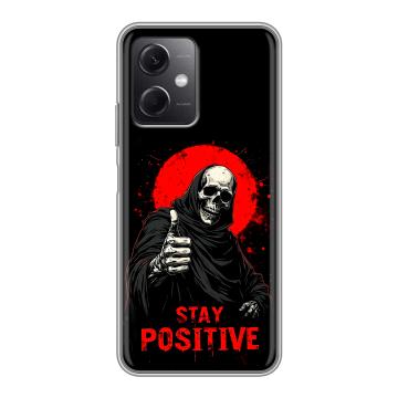 Силиконовый чехол на Xiaomi RedMi Note 12 5G с принтом смешной скелет Силиконовый чехол на Xiaomi RedMi Note 12 5G с принтом смешной скелет