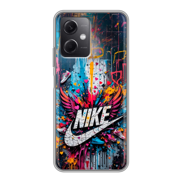 Силиконовый чехол на Xiaomi RedMi Note 12 5G с принтом Nike Найк Силиконовый чехол на Xiaomi RedMi Note 12 5G с принтом Nike Найк