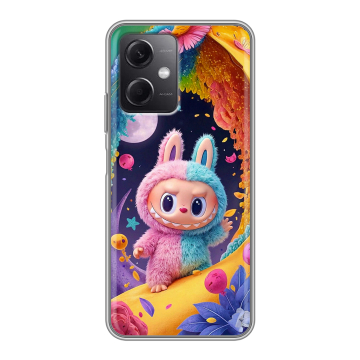 Силиконовый чехол на Xiaomi RedMi Note 12 5G с принтом Labubu Лабубу Силиконовый чехол на Xiaomi RedMi Note 12 5G с принтом Labubu Лабубу