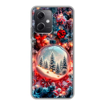 Силиконовый чехол на Xiaomi RedMi Note 12 5G с принтом Новый год Силиконовый чехол на Xiaomi RedMi Note 12 5G с принтом Новый год