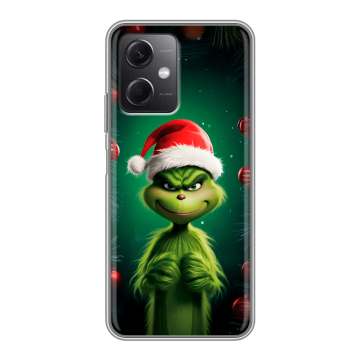 Силиконовый чехол на Xiaomi RedMi Note 12 5G с принтом Гринч Новый год Рождество Силиконовый чехол на Xiaomi RedMi Note 12 5G с принтом Гринч Новый год Рождество