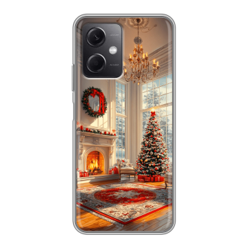 Силиконовый чехол на Xiaomi RedMi Note 12 5G с принтом Новый год Силиконовый чехол на Xiaomi RedMi Note 12 5G с принтом Новый год