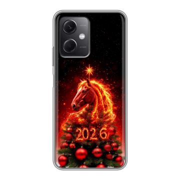 Силиконовый чехол на Xiaomi RedMi Note 12 5G с принтом Новый год Силиконовый чехол на Xiaomi RedMi Note 12 5G с принтом Новый год