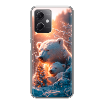 Силиконовый чехол на Xiaomi RedMi Note 12 5G с принтом Новый год Силиконовый чехол на Xiaomi RedMi Note 12 5G с принтом Новый год