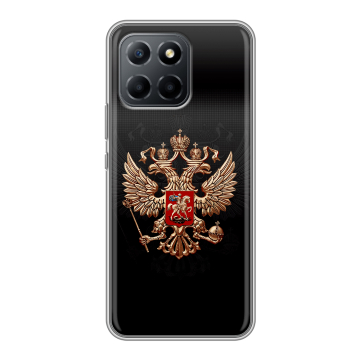 Силиконовый чехол на Huawei Honor X8 5G с принтом Герб России