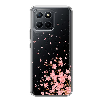 Силиконовый чехол на Huawei Honor X8 5G с принтом Ветка сакуры