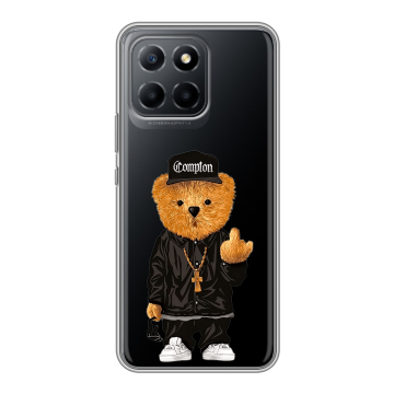 Силиконовый чехол на Huawei Honor X8 5G с принтом Плюшевый медведь