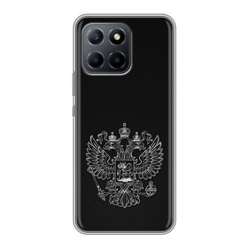 Силиконовый чехол на Huawei Honor X8 5G с принтом Герб России