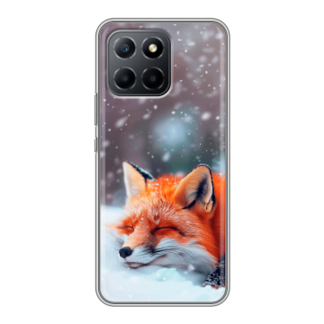 Силиконовый чехол на Huawei Honor X8 5G с принтом лиса